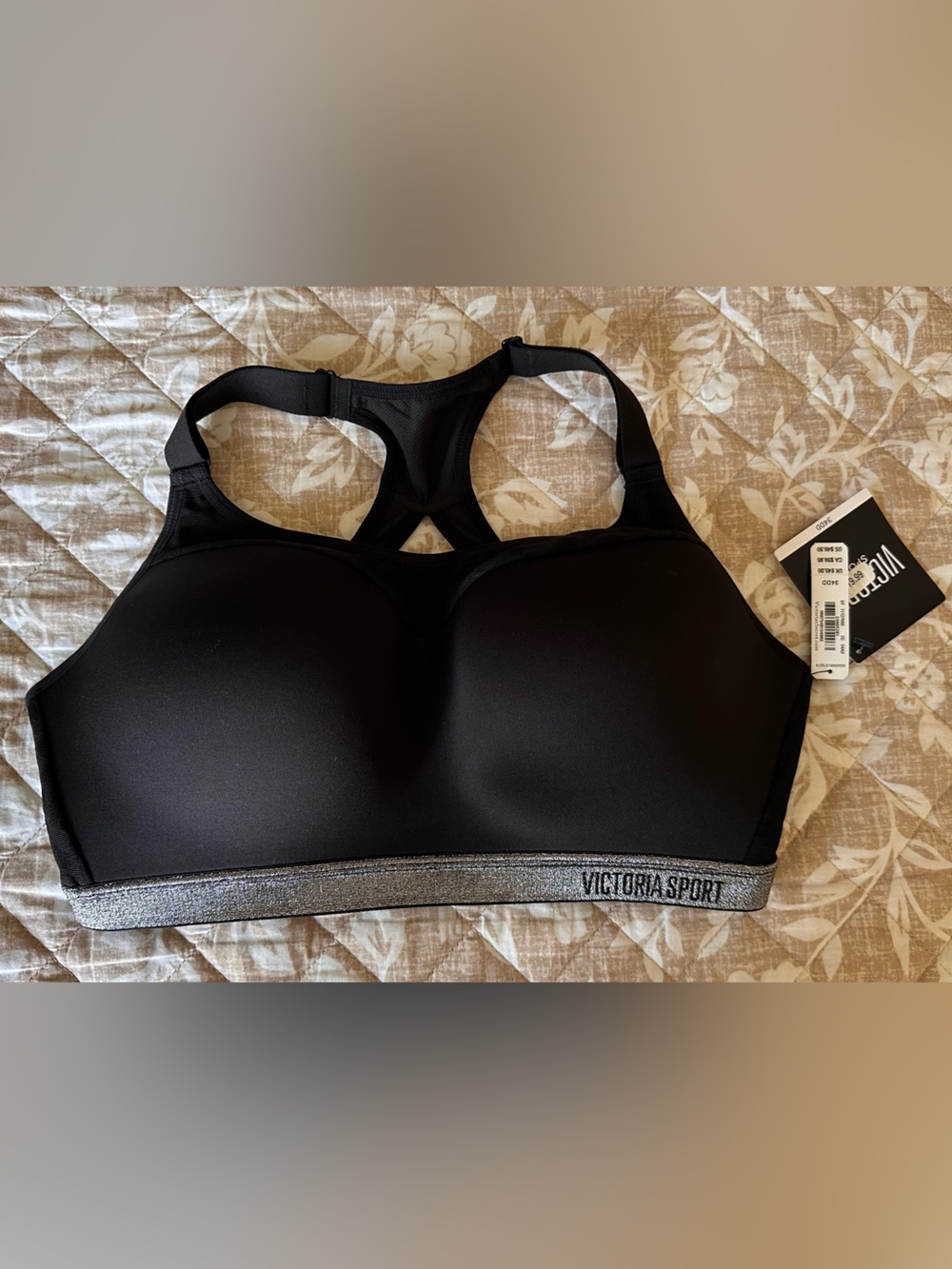 Victoria’s Secret Incredible Lightweight Max Sport Bra - Black - size 34DD - NWT